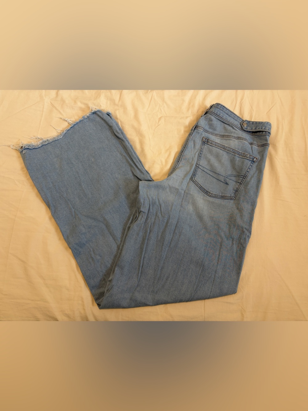 American Eagle - Dreamy Drape Stretch Super-High Waisted Baggy Wide Leg Jean